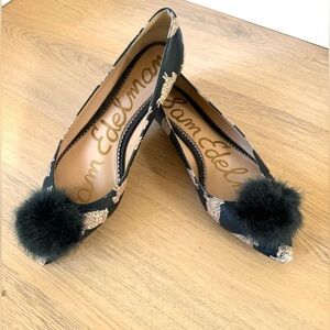 Sam Edelman Black and Gold Women's Shoes